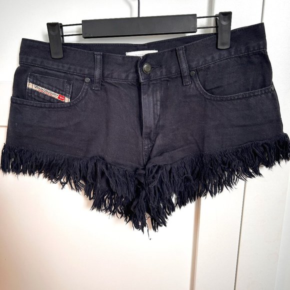 Low Rise Fring Jean Shorts | Diesel - Picture 1 of 11